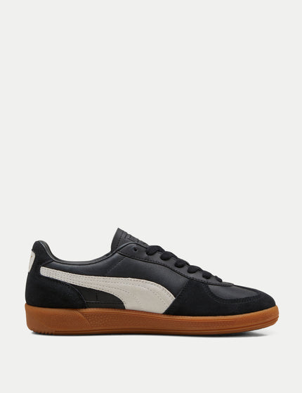 PUMA Palermo Leather - Puma Black-Feather Gray-Gumimages1- The Sports Edit