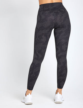 All Me Print 7/8 Leggings - Charcoal/Black All Me Print 7/8 Leggings - Charcoal/Black