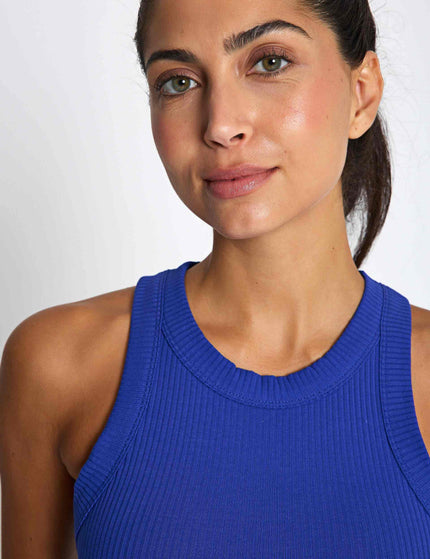 Lilybod Harmony Ribbed Tank - Sporty Blueimages3- The Sports Edit