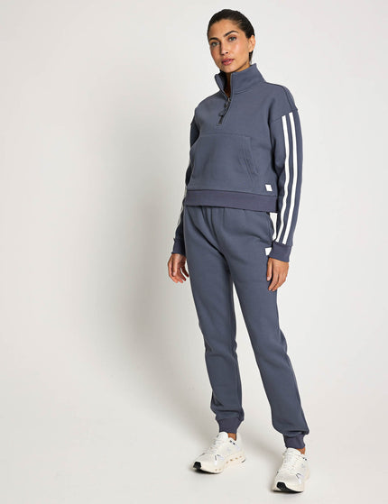 Lilybod Rihanna Stripe Sweat - Charcoalimages4- The Sports Edit