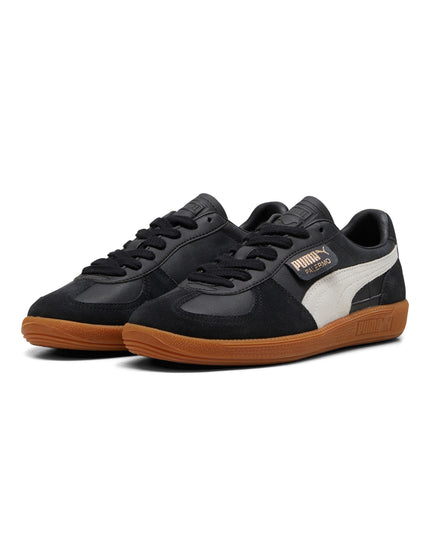 PUMA Palermo Leather - Puma Black-Feather Gray-Gumimages2- The Sports Edit
