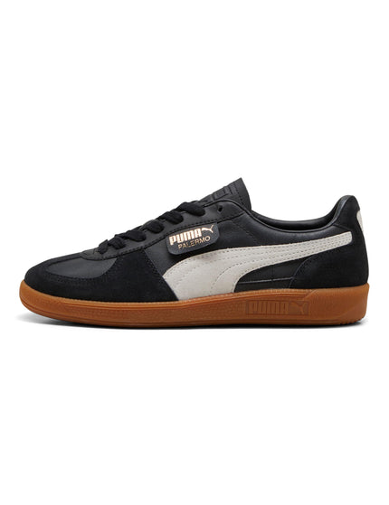 PUMA Palermo Leather - Puma Black-Feather Gray-Gumimages4- The Sports Edit
