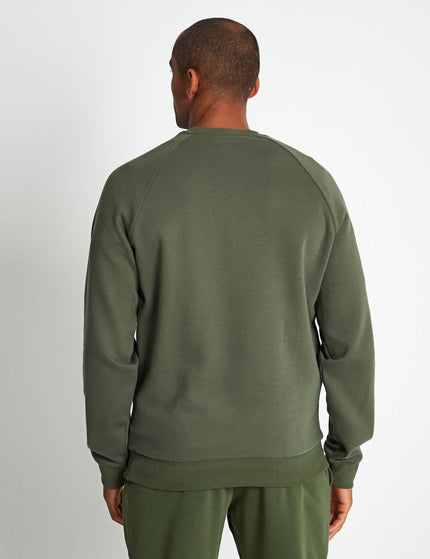 Under Armour Rival Fleece Crew - Marine OD Greenimages2- The Sports Edit