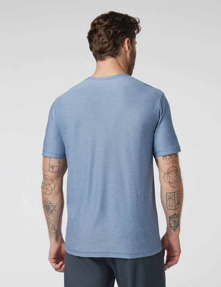 Vuori Strato Tech Tee - Chambray Heatherimages2- The Sports Edit