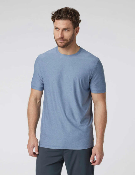 Vuori Strato Tech Tee - Chambray Heatherimages1- The Sports Edit