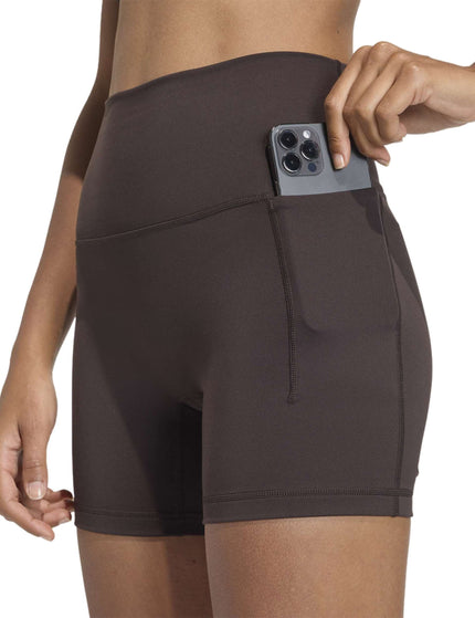 adidas 3 Stripes Studio All Me Booty Short Leggings - Aurora Coffeeimages3- The Sports Edit