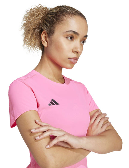 adidas Adizero Essentials Running T-Shirt - Lucid Pinkimages3- The Sports Edit