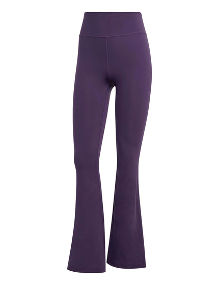 adidas All Me Essentials Flare Leggings - Aurora Plumimages6- The Sports Edit