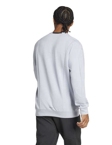 adidas Designed For Training Crew Sweatshirt - Halo Silverimages2- The Sports Edit