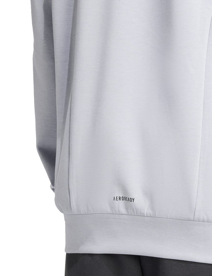 adidas Designed For Training Crew Sweatshirt - Halo Silverimages3- The Sports Edit