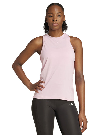 adidas Designed for Training Tank Top - True Pink/Whiteimages1- The Sports Edit