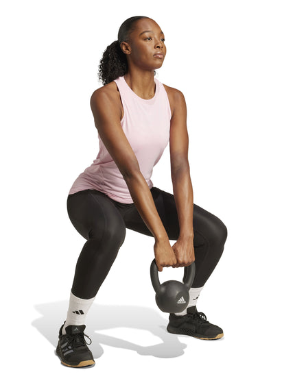 adidas Designed for Training Tank Top - True Pink/Whiteimages5- The Sports Edit