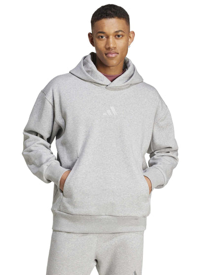 adidas All Szn Fleece Hoodie - Medium Grey Heatherimages1- The Sports Edit