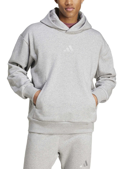 adidas All Szn Fleece Hoodie - Medium Grey Heatherimages4- The Sports Edit