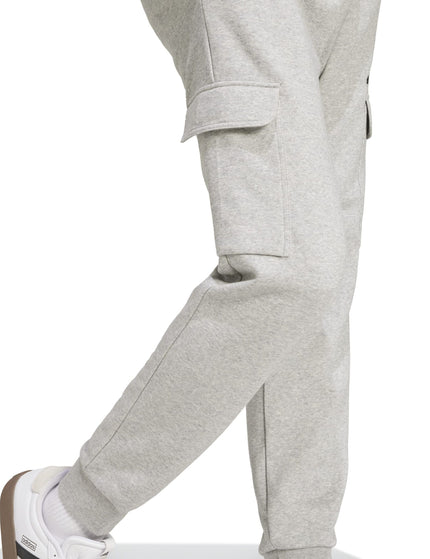 adidas Essentials Feelcozy Fleece Cargo Joggers - Medium Grey Heather/Blackimages4- The Sports Edit
