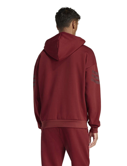 adidas Future Icons 3-Stripes Full-Zip Hoodie - Active Maroonimages2- The Sports Edit