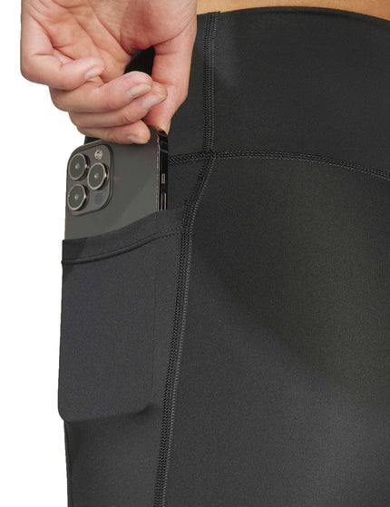 adidas Optime Essentials Stash Pocket 7-Inch Short Leggings - Blackimages4- The Sports Edit