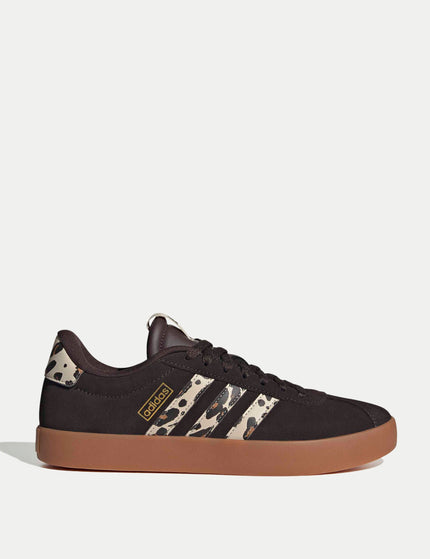 adidas VL Court 3.0 Shoes - Aurora Coffee/Crystal Linen/Amber Gumimages1- The Sports Edit