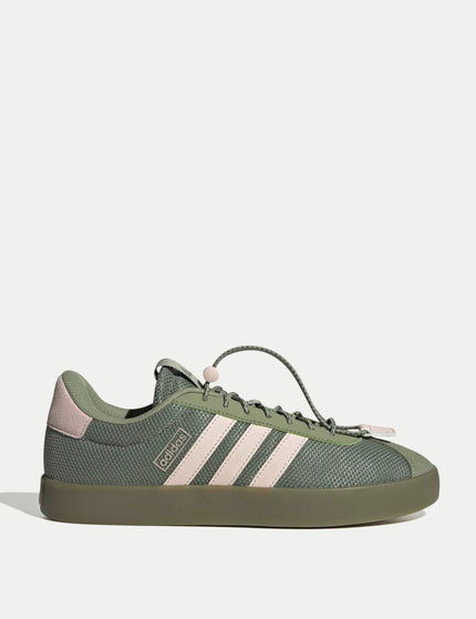 adidas VL Court 3.0 Shoes - Tent Green/Wonder Quartz/Cyber Metallicimages1- The Sports Edit