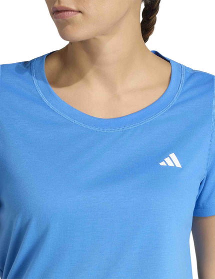 adidas Workout Essentials Scoop Neck T-Shirt - Ray Blueimages4- The Sports Edit