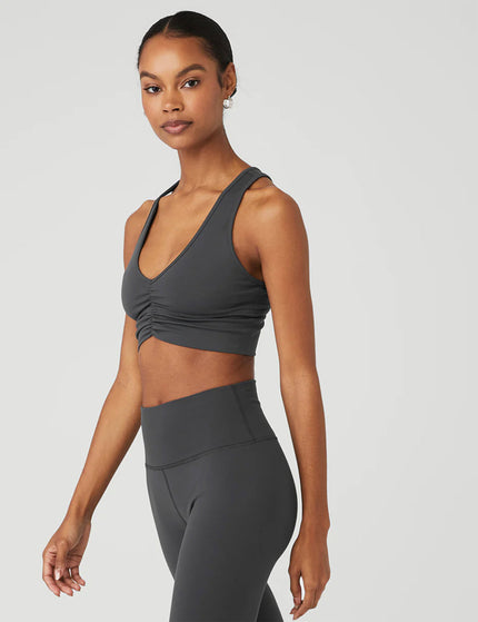 Alo Yoga Wild Thing Bra - Anthraciteimages2- The Sports Edit