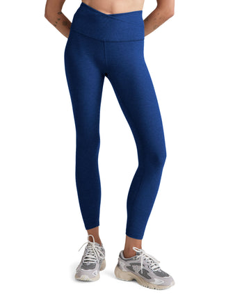 Spacedye At Your Leisure High Waisted Midi Legging - Marine Blue Heather Spacedye At Your Leisure High Waisted Midi Legging - Marine Blue Heather
