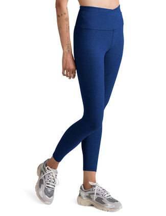 Spacedye At Your Leisure High Waisted Midi Legging - Marine Blue Heather Spacedye At Your Leisure High Waisted Midi Legging - Marine Blue Heather
