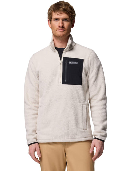 Columbia Jasper Ridge Pebbled 1/2 Zip Fleece - Dark Stone/Blackimages1- The Sports Edit