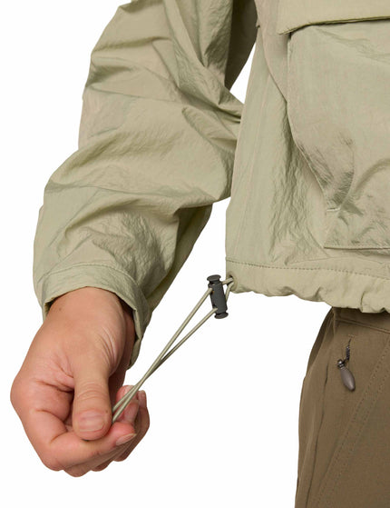 Columbia Paracutie Cropped Cargo Windbreaker - Safariimages6- The Sports Edit