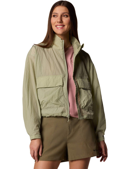 Columbia Paracutie Cropped Cargo Windbreaker - Safariimages1- The Sports Edit