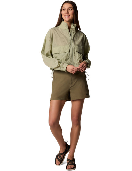 Columbia Paracutie Cropped Cargo Windbreaker - Safariimages8- The Sports Edit