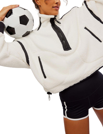 FP Movement Mountain High 1/2 Zip Fleece - White Comboimages5- The Sports Edit