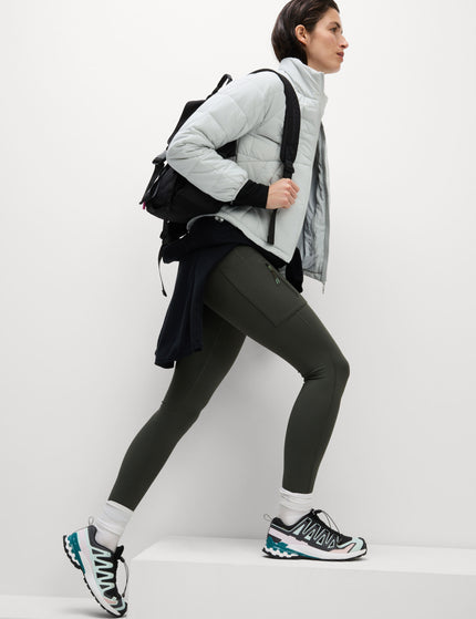 Goodmove Go Discover Stormwear Walking Leggings - Dark Oliveimages1- The Sports Edit