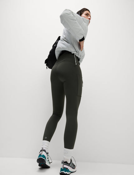 Goodmove Go Discover Stormwear Walking Leggings - Dark Oliveimages2- The Sports Edit