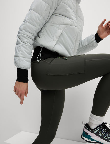 Goodmove Go Discover Stormwear Walking Leggings - Dark Oliveimages3- The Sports Edit