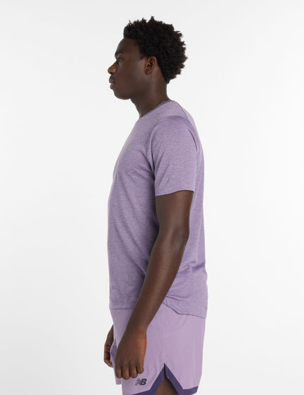 New Balance Athletics T-Shirt - Candied Violet Heather / Slate Greyimages5- The Sports Edit