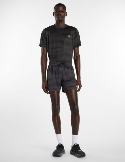 New Balance Rc Printed Short 5" - Black/Castlerock/Slate Greyimages5- The Sports Edit