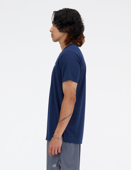 New Balance Sport Essentials T-Shirt - Nb Navy Nnyimages2- The Sports Edit