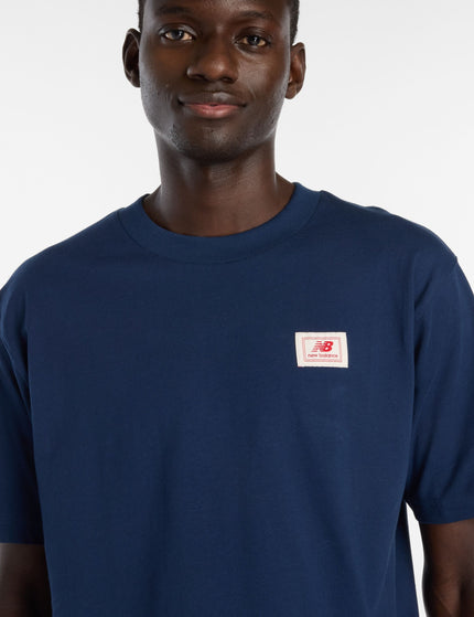 New Balance Woven Label T-Shirt - Navyimages3- The Sports Edit