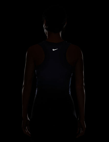 Nike One Fitted Dri-FIT Cropped Tank Top - Midnight Navyimages4- The Sports Edit