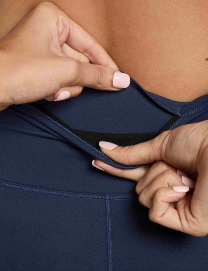 Nike One High Waisted 5" Biker Shorts - Midnight Navy/Whiteimages4- The Sports Edit