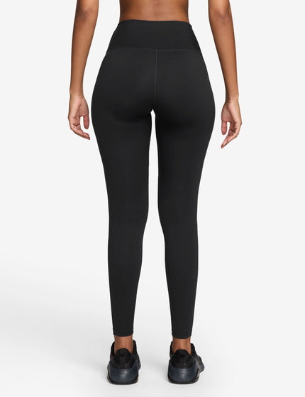 Nike One Seamless Front High Waisted Leggings - Black/Whiteimages2- The Sports Edit