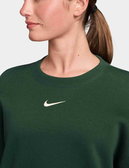 Nike Sportswear Phoenix Fleece Oversized Sweatshirt - Fir/Sailimages3- The Sports Edit