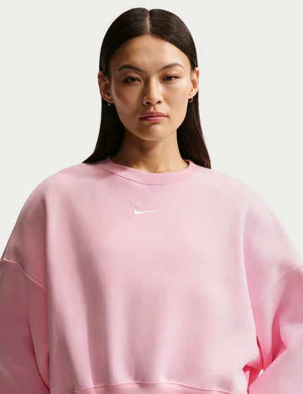 Nike Sportswear Phoenix Fleece Sweatshirt - Pink Foam/Sailimages1- The Sports Edit