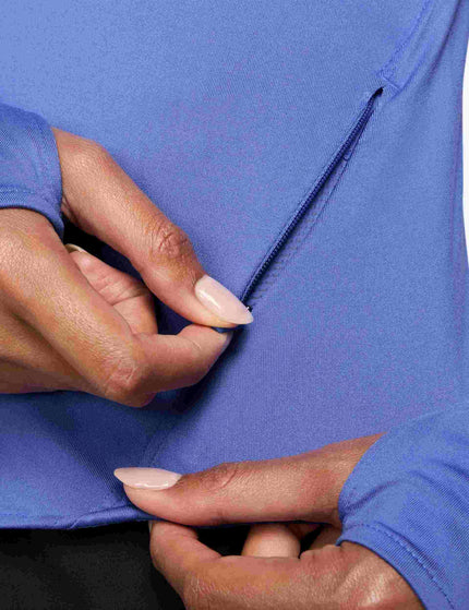 Nike Swift Dri-FIT UV Long-Sleeve Running Top - Sapphire/Reflective Silverimages3- The Sports Edit