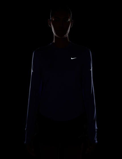 Nike Swift Dri-FIT UV Long-Sleeve Running Top - Sapphire/Reflective Silverimages4- The Sports Edit