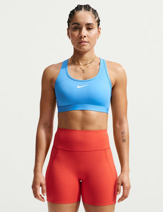 Swoosh Medium Support Bra - University Blue/White Swoosh Medium Support Bra - University Blue/White