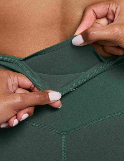 Nike Zenvy High Waisted Full-Length Leggings - Fir/Whiteimages3- The Sports Edit