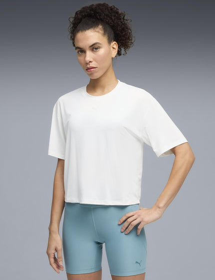 PUMA Cloudspun Relaxed Tee - Whiteimages1- The Sports Edit