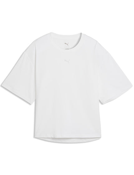 PUMA Cloudspun Relaxed Tee - Whiteimages4- The Sports Edit
